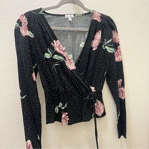 Long sleeve floral top